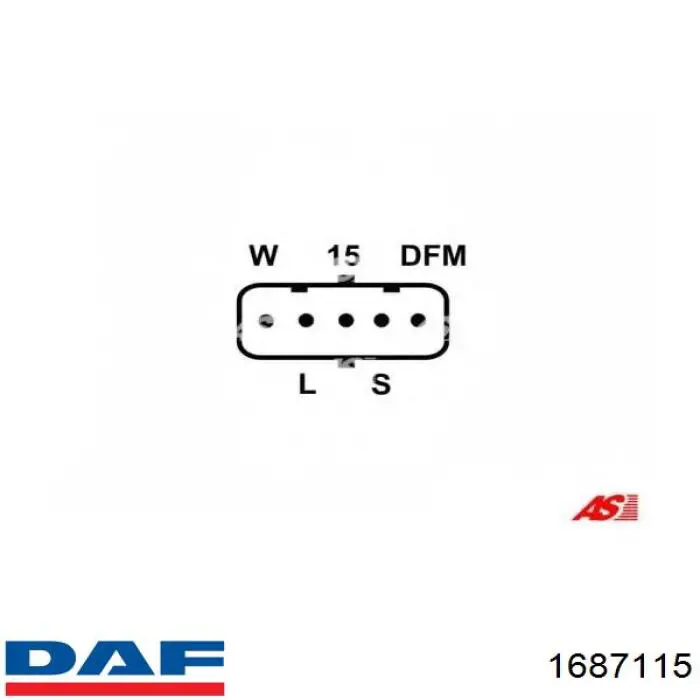 1687115 DAF Regulador alternador