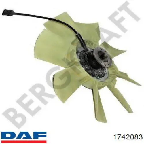 1742083 DAF embrague, ventilador del radiador