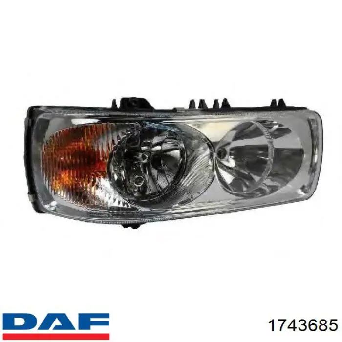 Faro derecho DAF 1743685 precio, desde 102,34 EUR