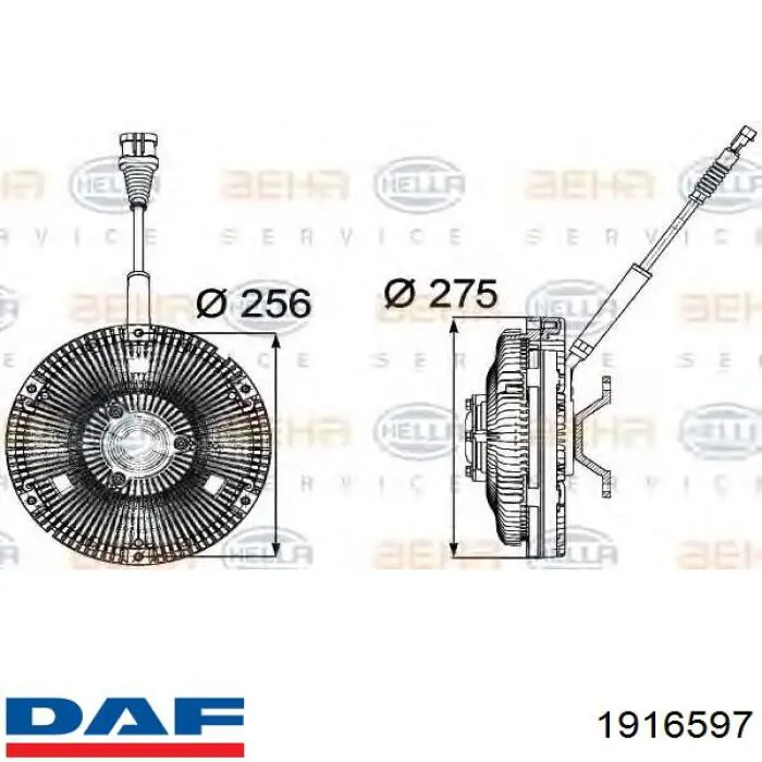 1916597 DAF Embrague viscoso