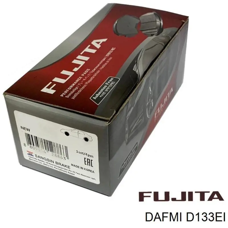 D133EI Dafmi pastillas de freno delanteras
