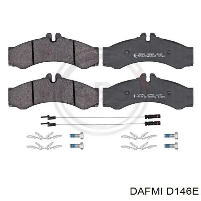 D146E Dafmi pastillas de freno delanteras