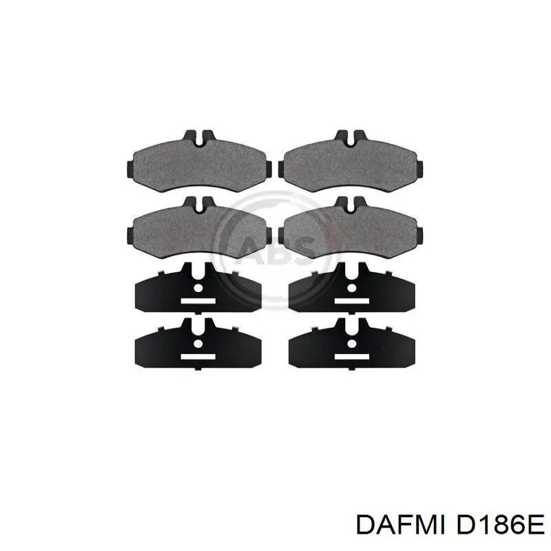 D186E Dafmi pastillas de freno delanteras