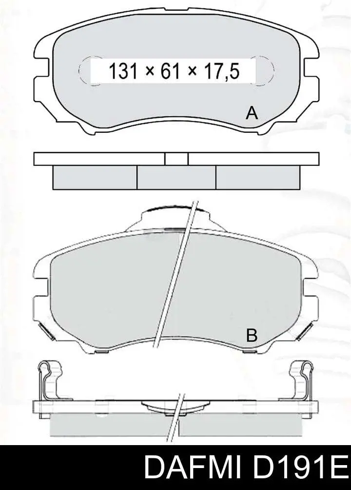 D191E Dafmi Pastillas delanteras