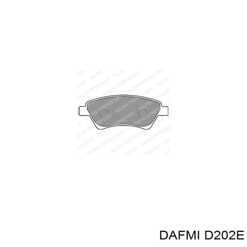 D202E Dafmi Pastillas delanteras