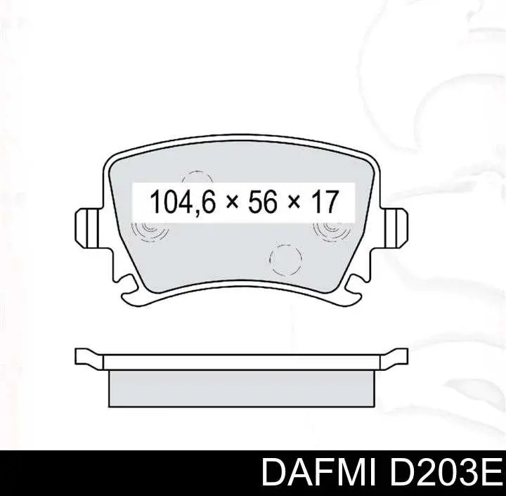 Comprar D203E Dafmi Pastillas de freno traseras