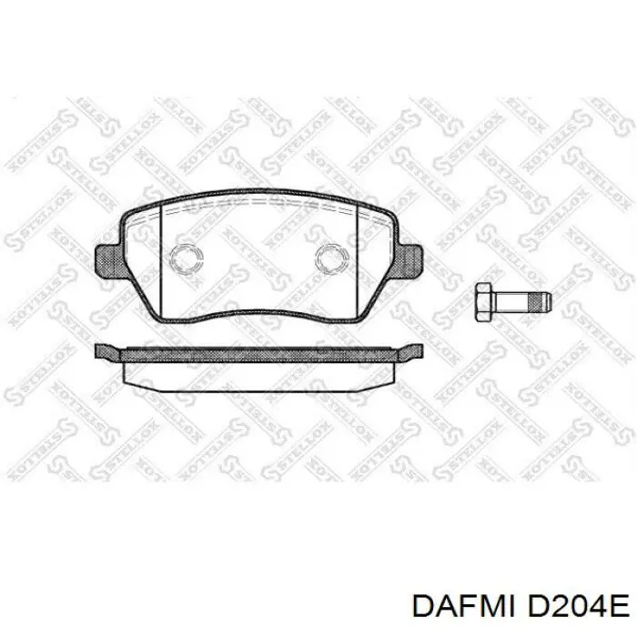 Comprar D204E Dafmi Pastillas delanteras de freno