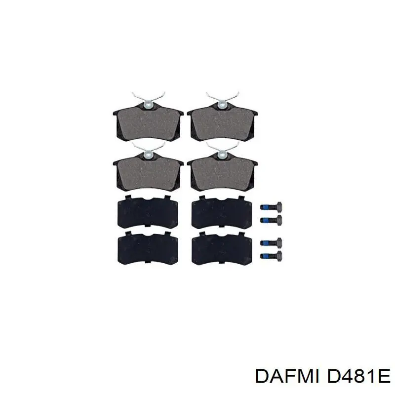 D481E Dafmi Pastillas freno traseras
