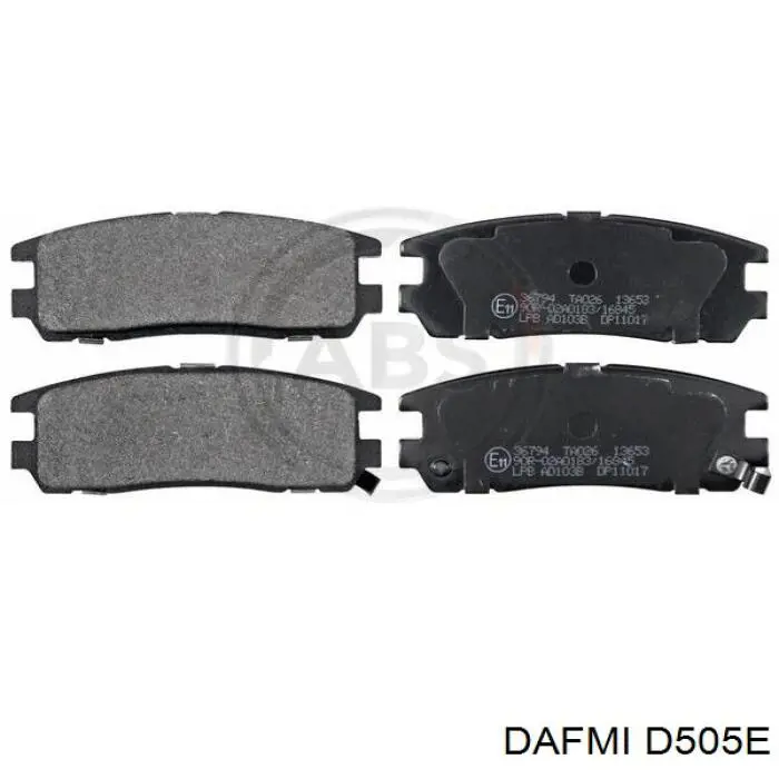 D505E Dafmi Pastillas freno traseras