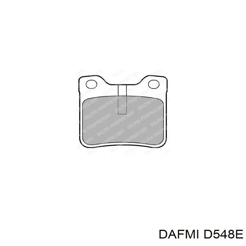 D548E Dafmi pastillas de freno traseras