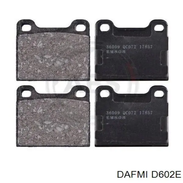 D602E Dafmi pastillas de freno traseras