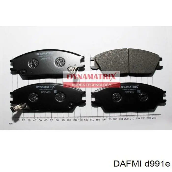 Pastillas de freno delanteras de disco DAFMI D991E