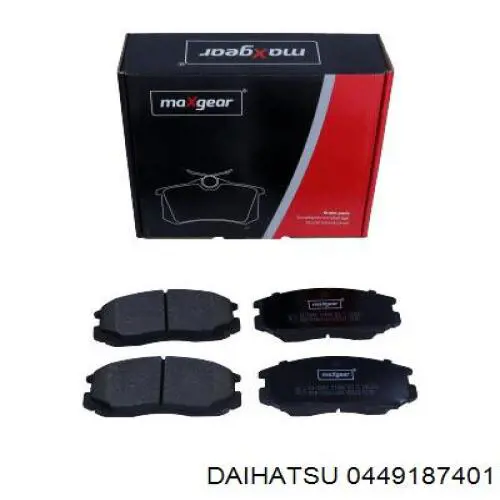 0449187401 Daihatsu pastillas de freno delanteras