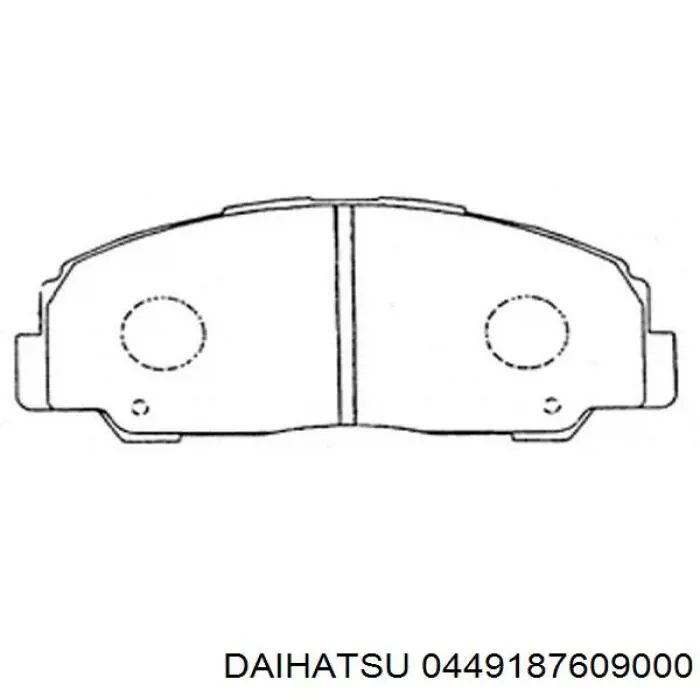 0449187609000 Daihatsu pastillas de freno delanteras