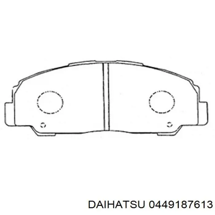 0449187613 Daihatsu pastillas de freno delanteras