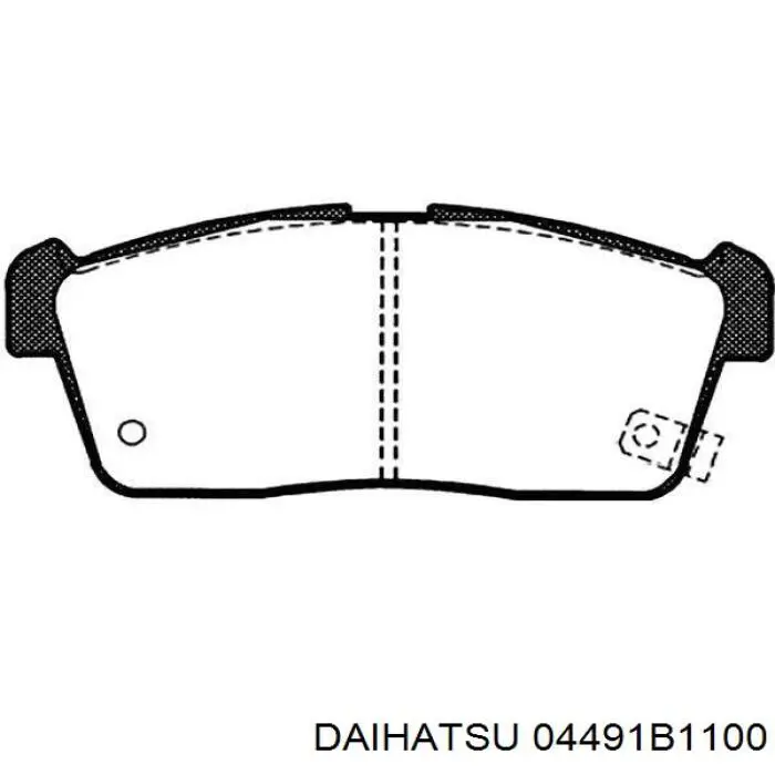 04491B1100 Daihatsu pastillas de freno delanteras