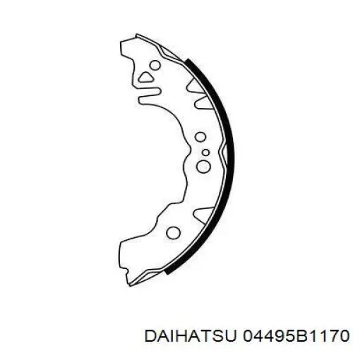 Zapatas de freno de tambor traseras Daihatsu 04495B1170 precio, desde 23,87 EUR