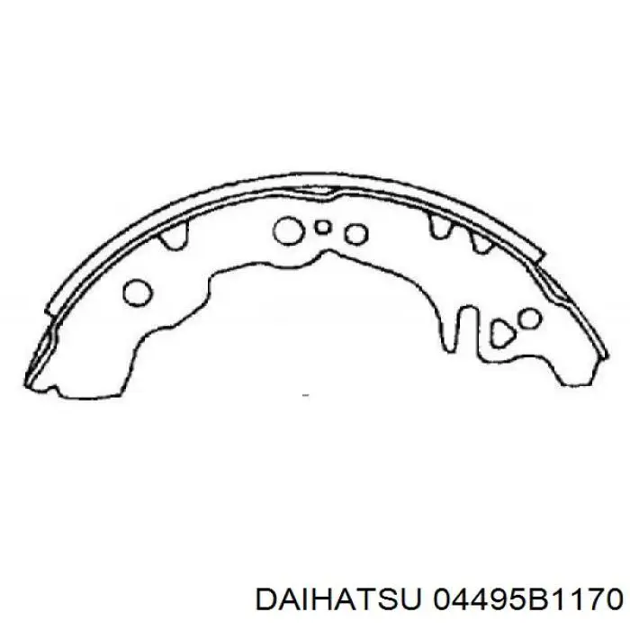 Comprar 04495B1170 Daihatsu Zapatas de freno