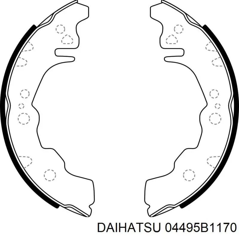 Zapatas de freno 04495B1170 Daihatsu