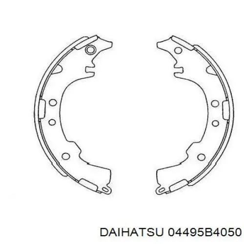 04495B4050 Daihatsu zapatas de frenos de tambor traseras
