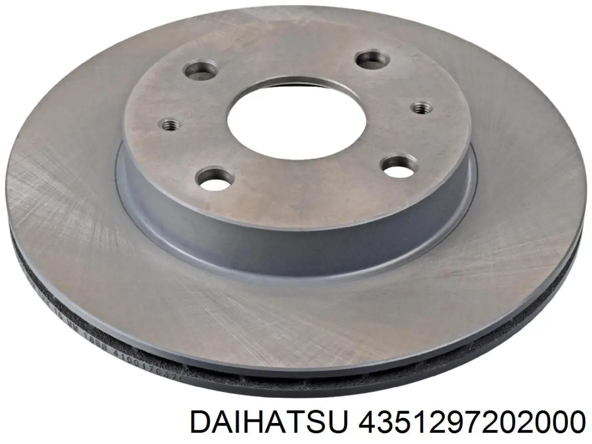 4351297202000 Daihatsu disco de freno delantero