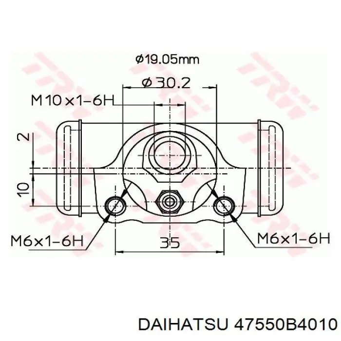 47550B4010 Daihatsu cilindro de freno de rueda trasero