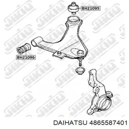 4865587401 Daihatsu silentblock de suspensión delantero inferior