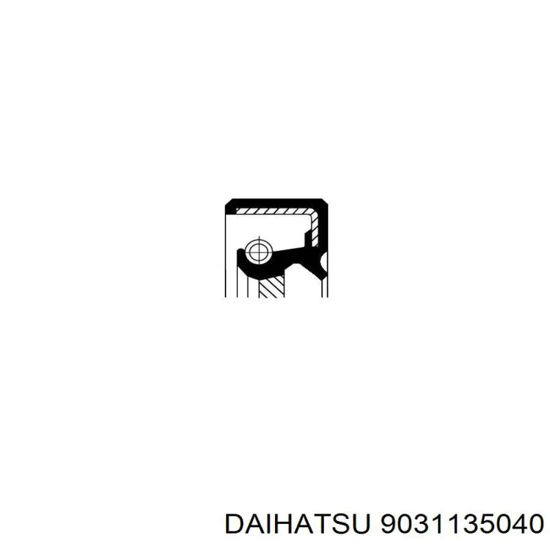9031135040 Daihatsu anillo retén, cigüeñal frontal