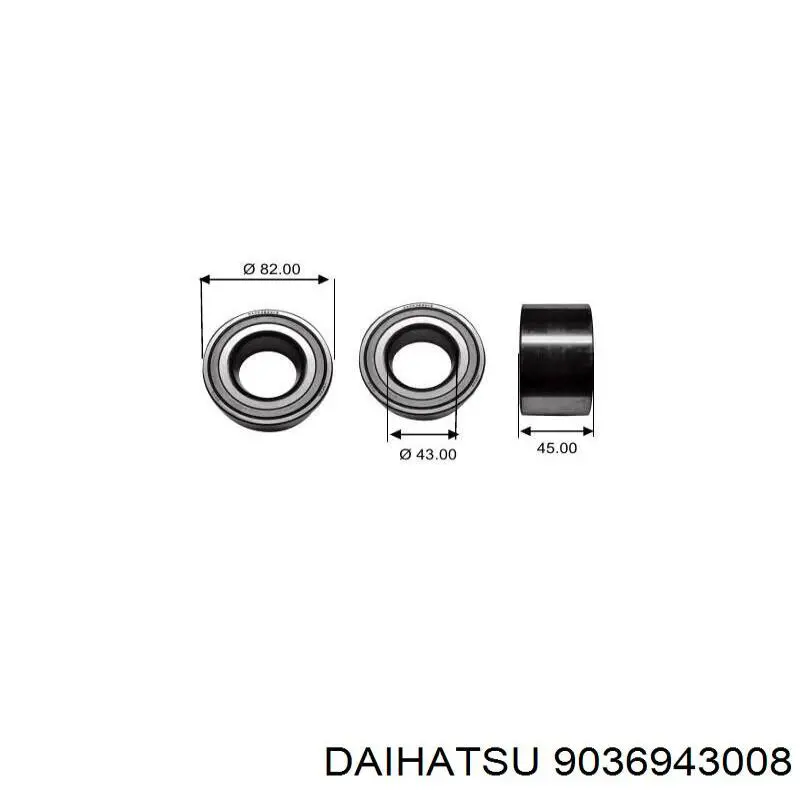 9036943008 Daihatsu cojinete de rueda delantero