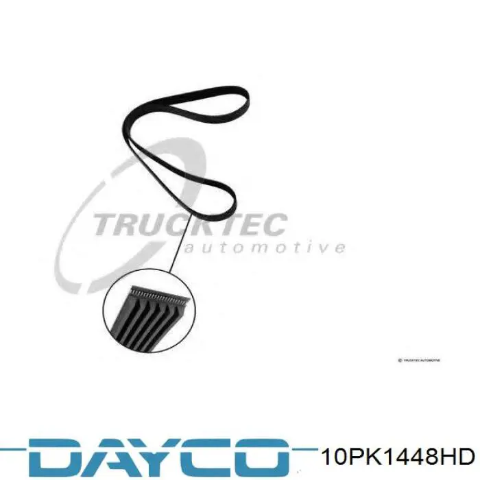 Correa de transmisión trapezoidal Dayco 10PK1448HD precio, desde 24,09 EUR