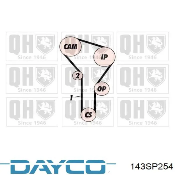 143SP254 Dayco correa distribucion