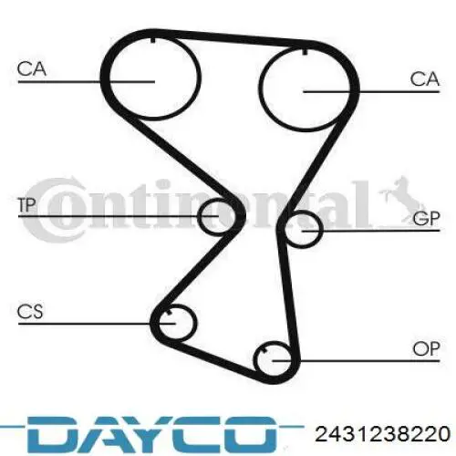 2431238220 Dayco correa distribucion