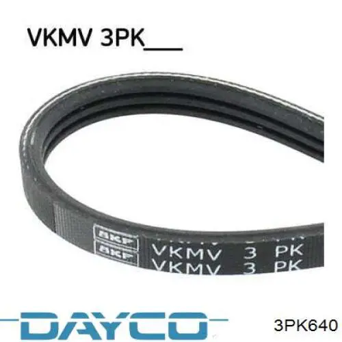 Comprar 3PK640 Dayco Correa trapezoidal