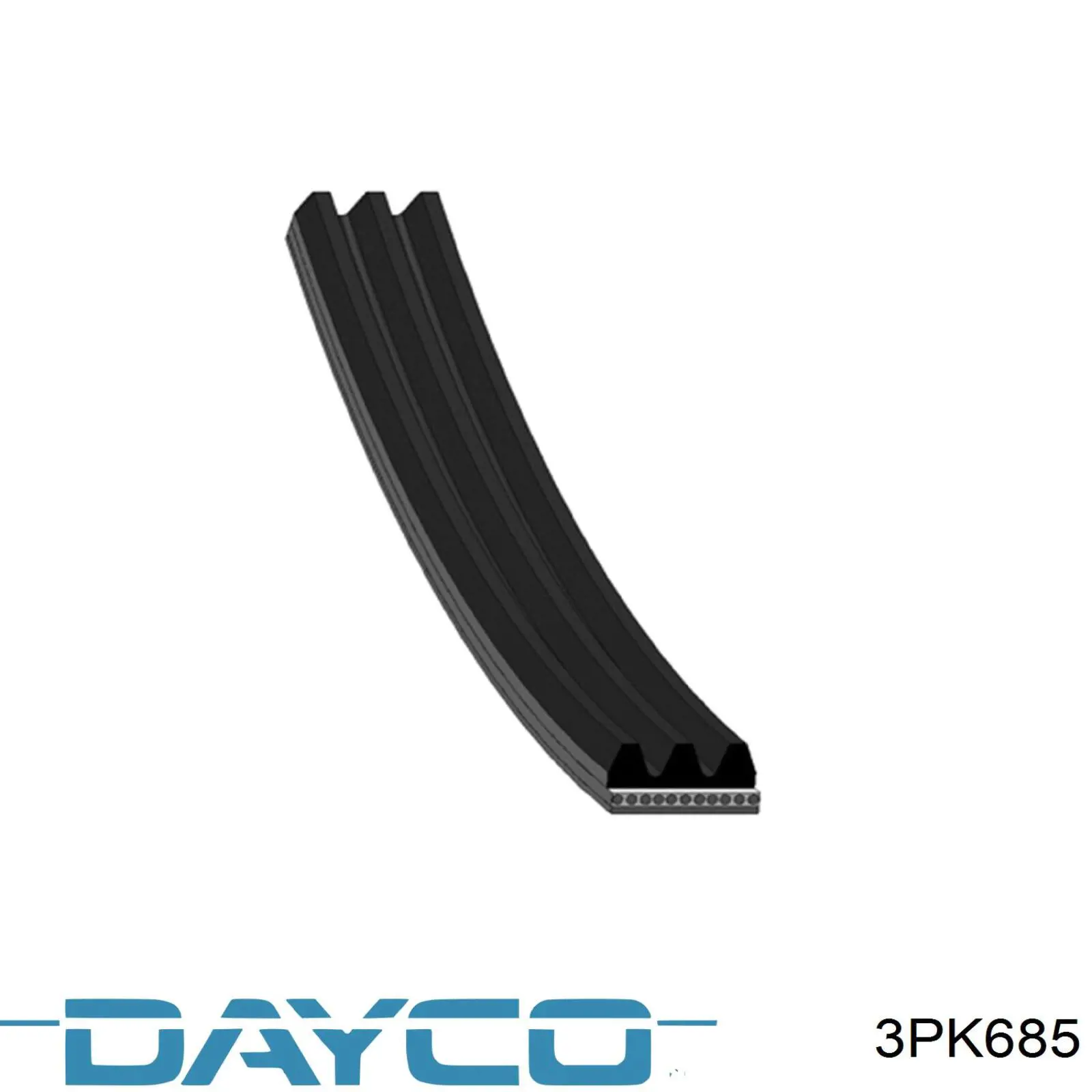 3PK685 Dayco correa trapezoidal