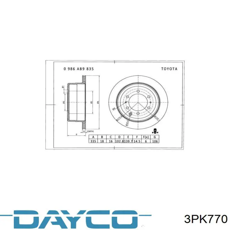 Comprar 3PK765 Mitsuboshi Correa trapezoidal
