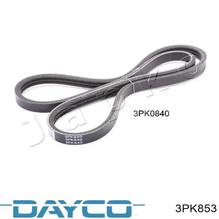 Correa de alternador 3PK853 Dayco