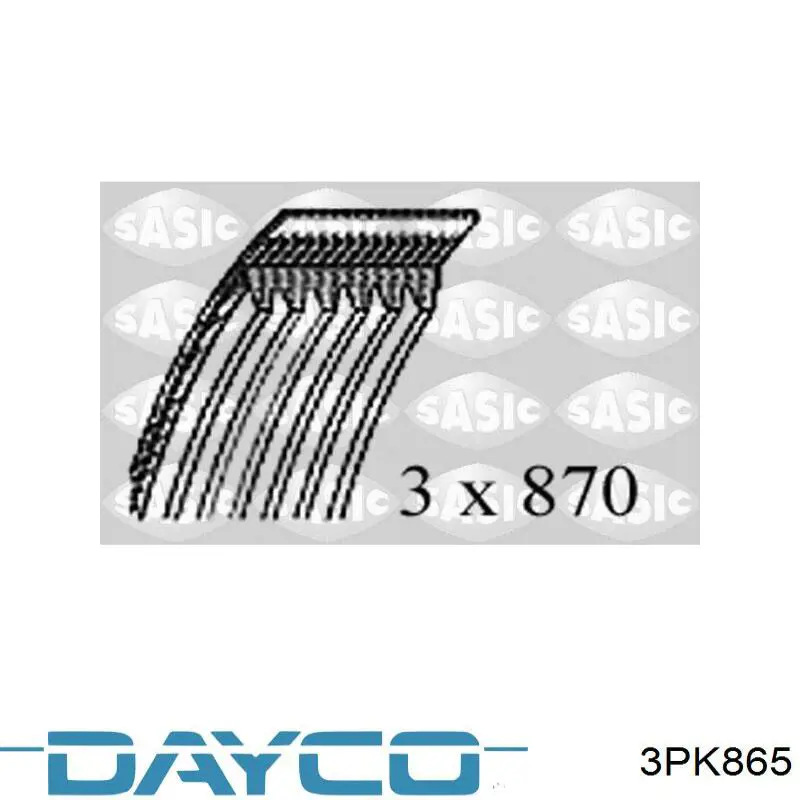 Comprar 3PK865 Dayco Correa trapezoidal