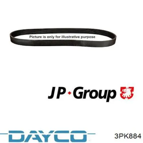Comprar 3PK884 Dayco Correa trapezoidal