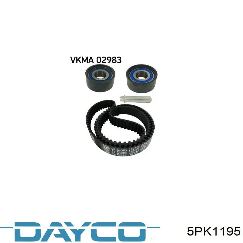 Correa trapezoidal 5PK1195 Dayco