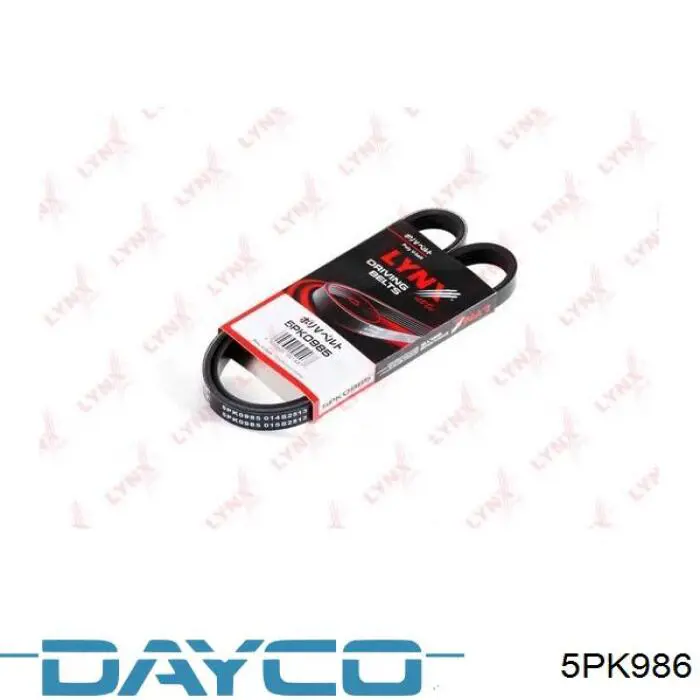 Correa de transmisión trapezoidal Dayco 5PK986 precio, desde 21,56 EUR