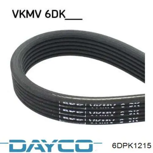 Correa de alternador 6DPK1215 Dayco