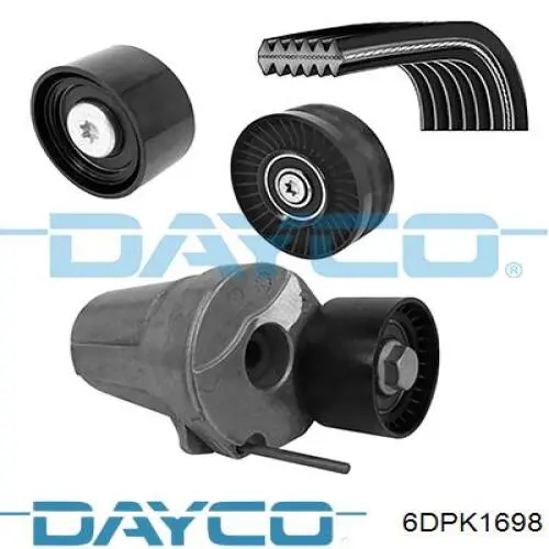 6DPK1698 Dayco correa trapezoidal