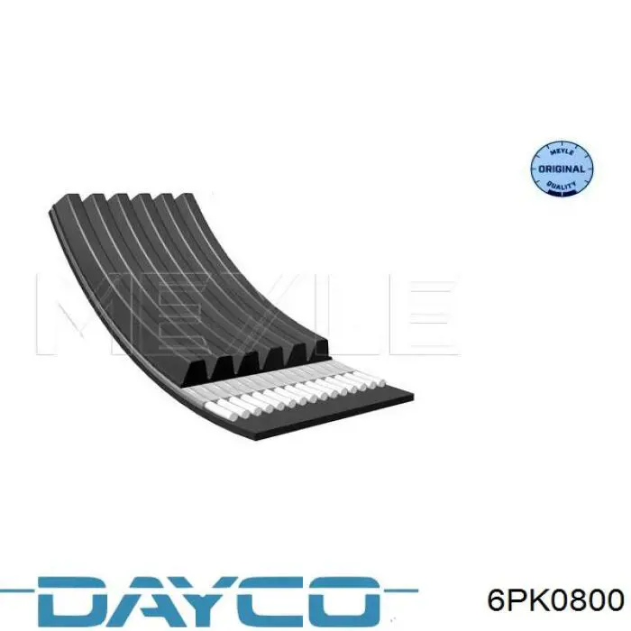 6PK0800 Dayco correa trapezoidal