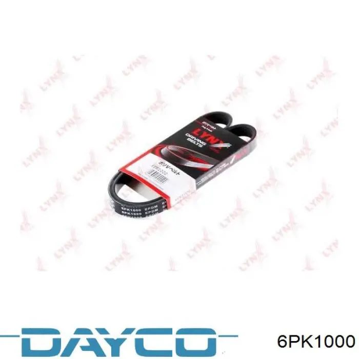 Correa de alternador 6PK1000 Dayco