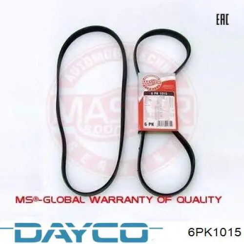 Comprar 6PK1015 Dayco Correa trapezoidal