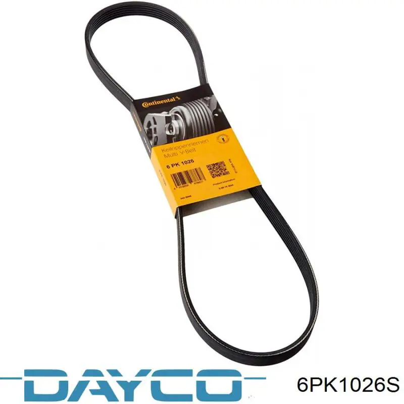 Comprar 6PK1026S Dayco Correa trapezoidal