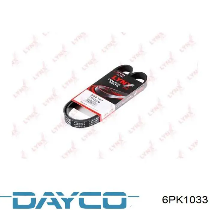 Correa de alternador 6PK1033 Dayco