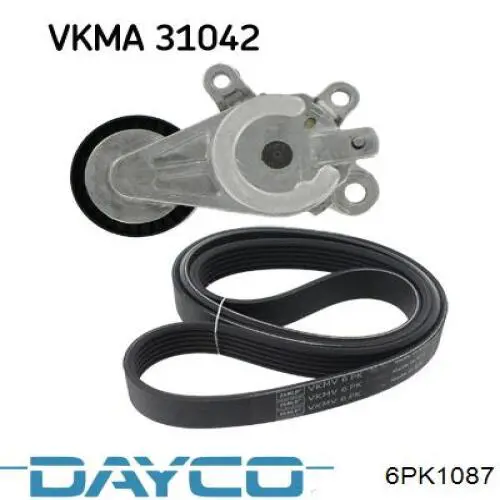 Correa de transmisión trapezoidal Dayco 6PK1087 precio, desde 14,16 EUR