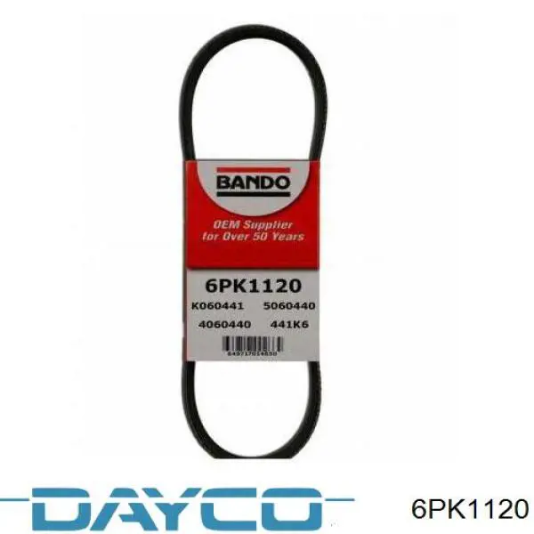 6PK1120 Dayco Correa poly v