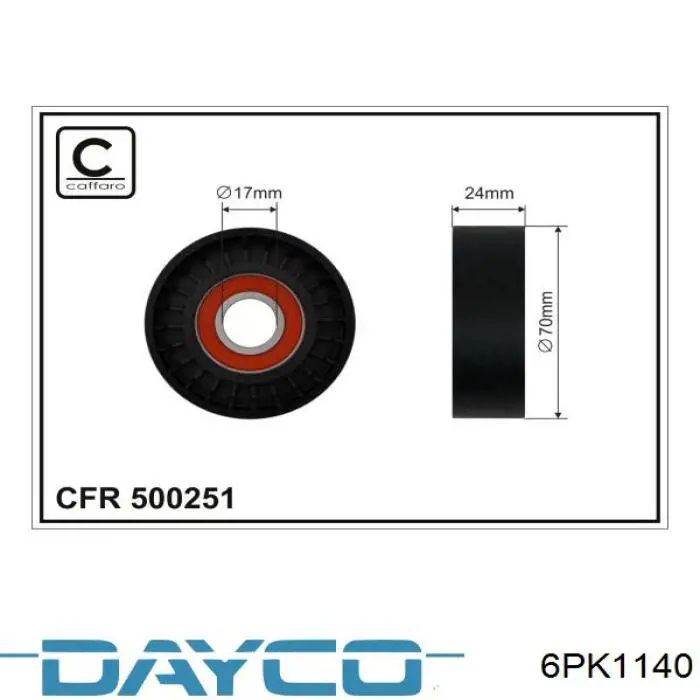 Comprar 6PK1140 Dayco Correa trapezoidal